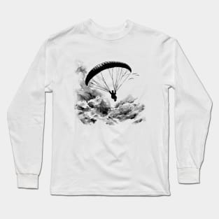 Above the Clouds - Paragliding Long Sleeve T-Shirt